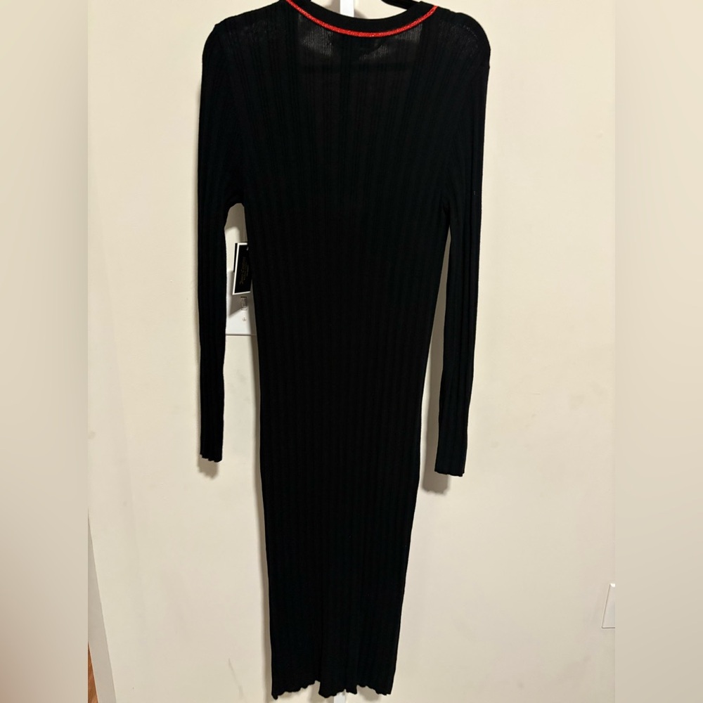 Juicy Couture Black Cardigan with Red Trim - Picture 2 of 5